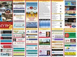 2014 -2015 Back of Map Lists all advertisers (13th Edition)