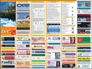 2015 -2016 Back of Map Lists all advertisers (14th Edition)